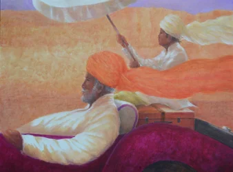 Maharaja and Umbrella